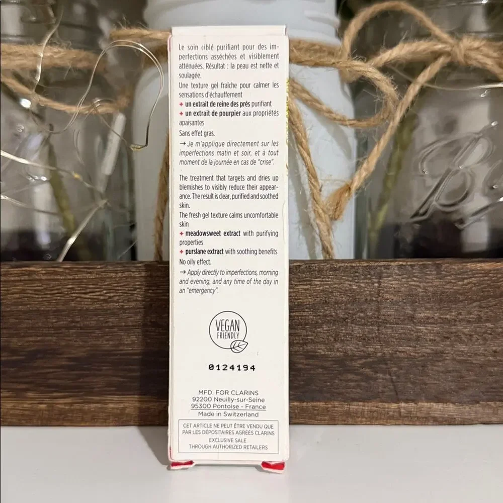 My Clarins Clear-Out Blemish Targeting Treatment 0.5 oz / 15 mL Open Box Unused